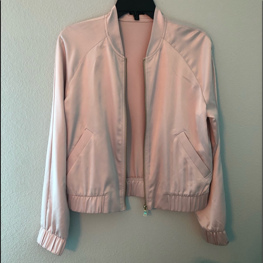 Express | light pink bomber jacket